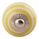 Yellow Striped Small Ceramic Cabinet Knobs Online